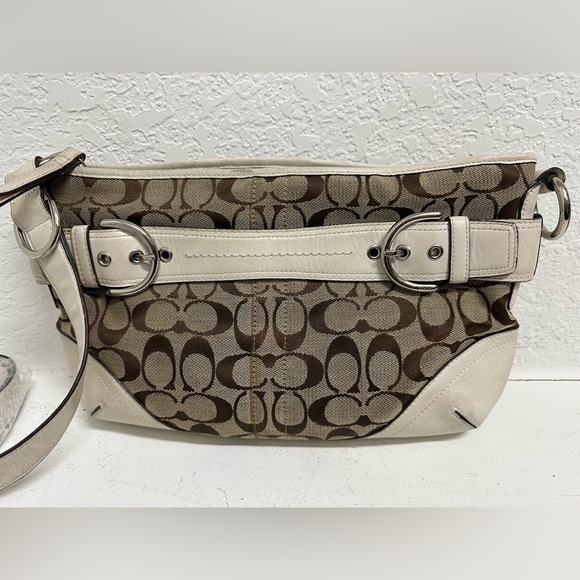 Coach Handbags - Coach Jacquard Monogram Signature Satchel EUC